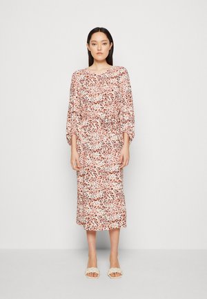 VILA VIOLIVIA MIDI BELT DRESS - Denné šaty - white smoke