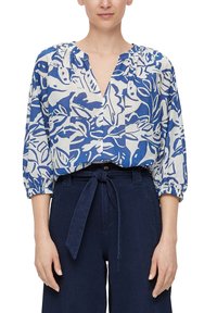 s.Oliver MIT RAFFUNG - Bluse - royalblau