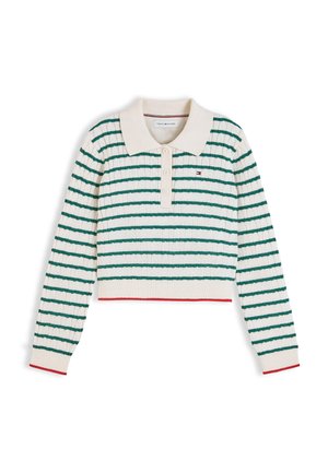 Tommy Hilfiger, CABLE - Polo - rural green stripe