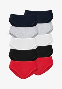 Unausgewählt, rot schwarz weiß grau meliert navy