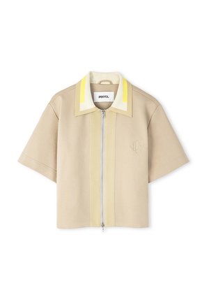 Ipekyol RELAXED FIT MIX ZIPPERED - Cardigan - ecru