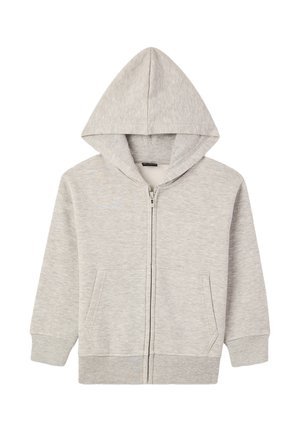 MANICA LUNGA UNITA - Felpa con zip - grigio chiaro melange