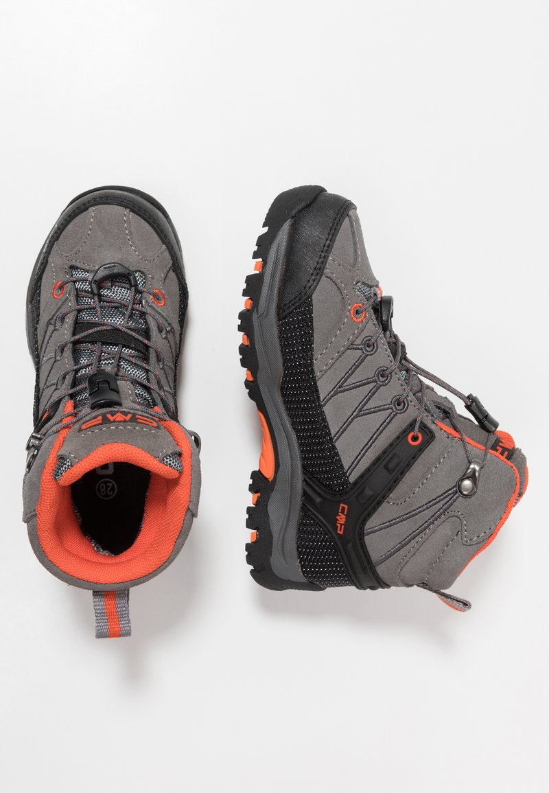 CMP KIDS RIGEL MID TREKKING SHOES WP UNISEX - Fjellsko - stone/orange