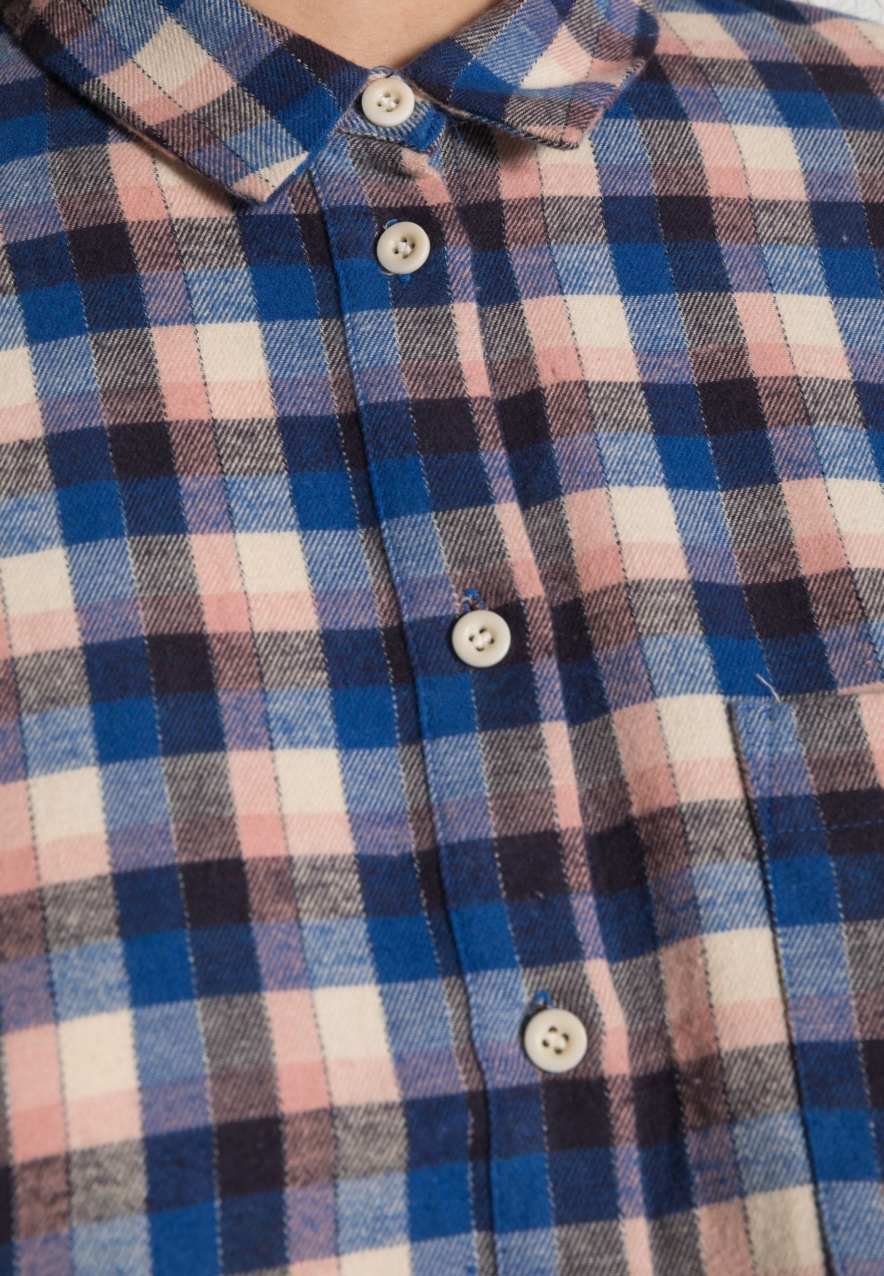 Damen SUNDAY BLUE PINK CHECK PLAID - Hemdbluse Damen SUNDAY BLUE PINK CHECK PLAID - Hemdbluse