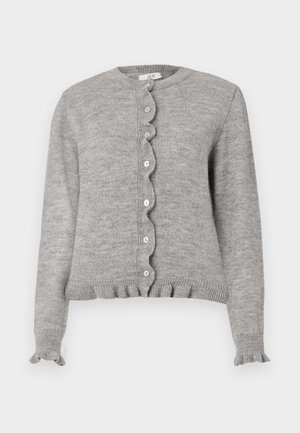 JDY ON FRILL - Cardigan - light grey melange