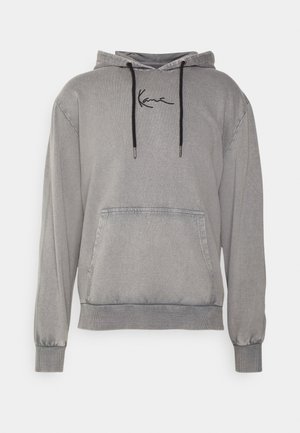 UNISEX SMALL SIGNATURE OS HOODIE BLEACHED - Sweatshirt - grey