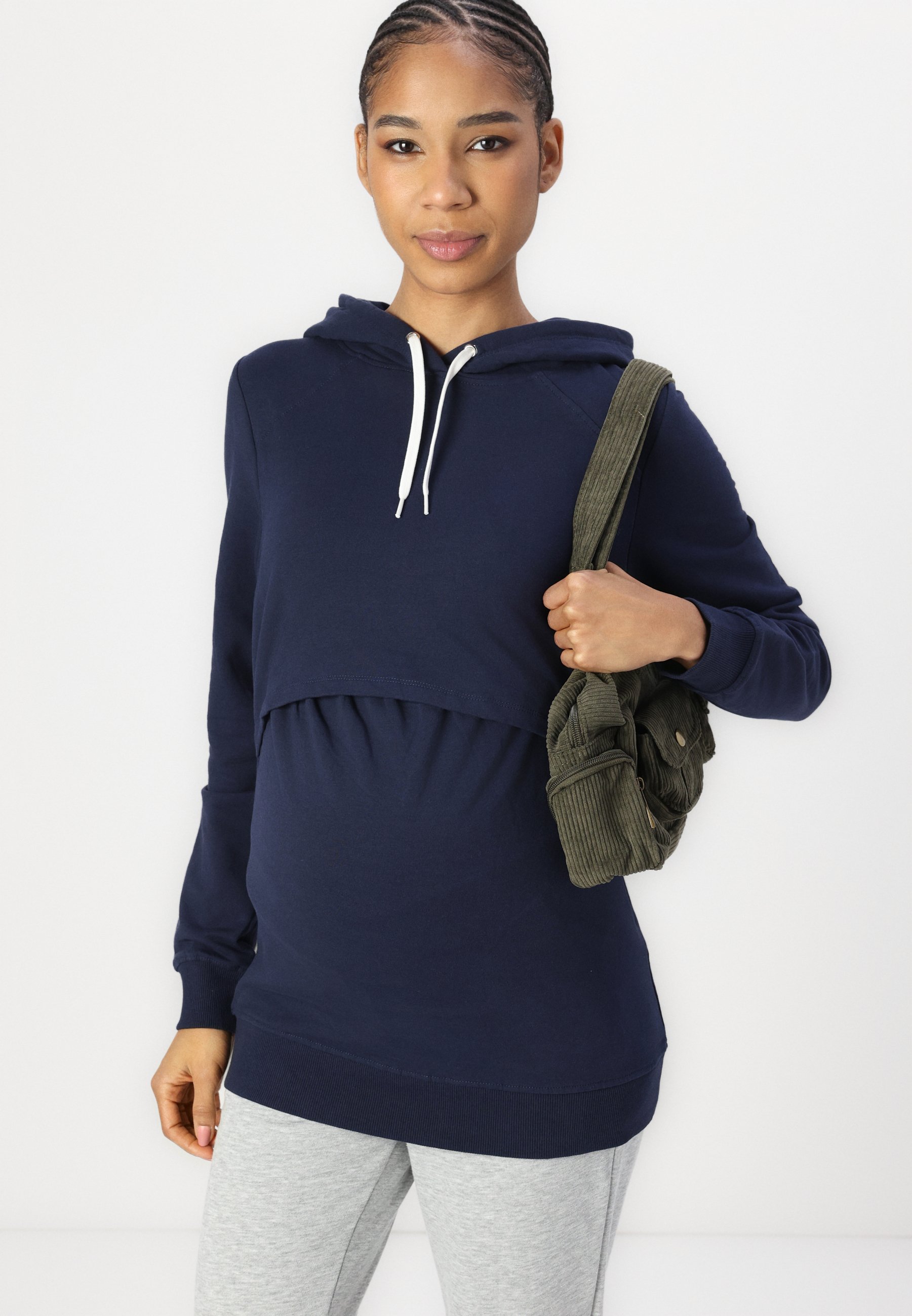 売れ筋商品|||アンナ フィールド ママ パーカー・スウェットシャツ レディース アウター NURSING HOODIE MATERNITY - Hoodie - dark blue Anna Field MAMA NURSING HOODIE MATERNITY - Luvtröja - dark