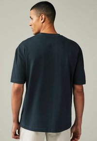 Next HEAVYWEIGHT 3 PACK - Basic póló - navy blue pink ecru