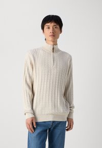 Lindbergh 1/2 ZIP - Maglione - ecru melange