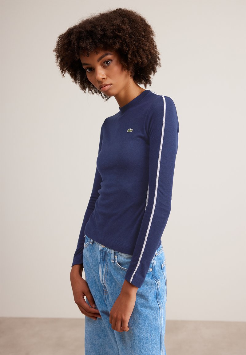 Lacoste T-shirt ?� manches longues - navy blue/bleu marine - ZALANDO.FR