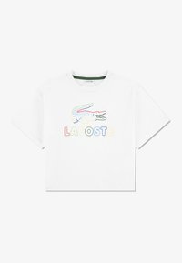 Lacoste Potiskana majica - white