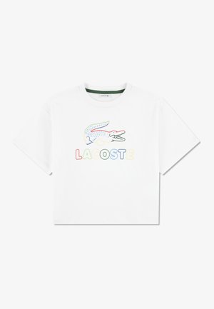 Lacoste Marškinėliai su spaudiniu - white