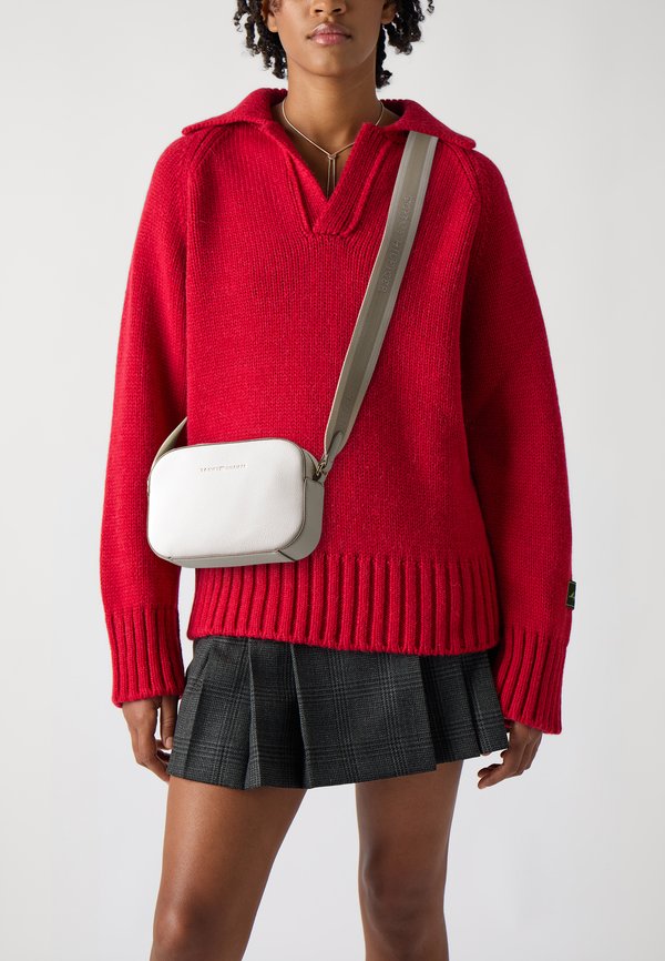 LOGOTAPE CAMERA BAG - Cross body bag - ivory petal