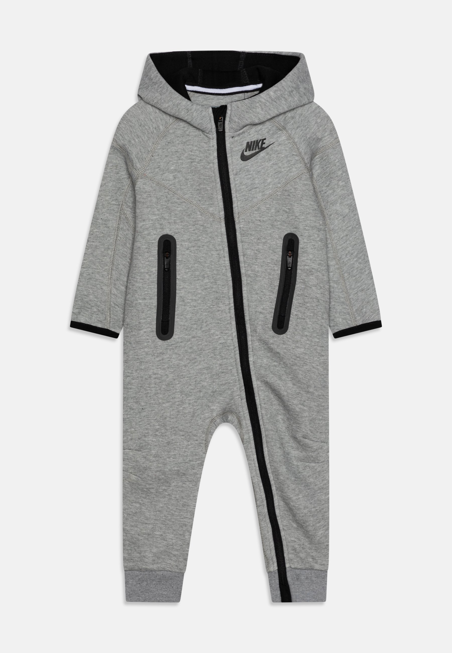 Nike Sportswear COVERALL UNISEX - Jumpsuit - dark grey heather/mottled grey  - Zalando.co.uk