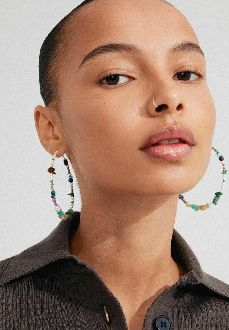 Pilgrim FORCE MEGA HOOP EARRINGS - Kõrvarõngad - silver-coloured