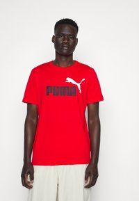 Puma ESS COL LOGO - Marškinėliai su spaudiniu - high risk red