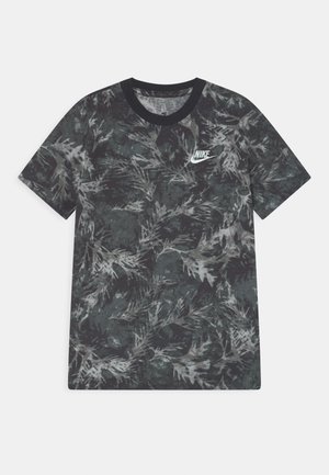 TEE CAMO LEAF - T-shirt imprimé - black