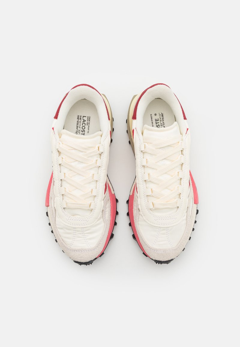 Lacoste ELITE ACTIVE - Trainers - off white/red/off-white - Zalando