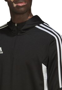 adidas Performance Kapuzenpullover - schwarzweiss