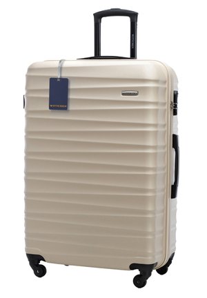 LARGE SUITCASE WITH LUGGAGE TAG - Valise - beige