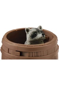 Schleich WILD LIFE RACCOON  SKUNK LOOKING FOR THE NUT - Jouet - brown