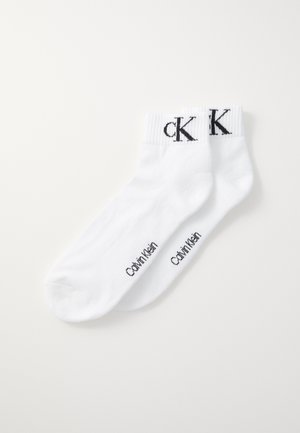 MEN QUARTER MONOGRAM 2 PACK - Chaussettes - white