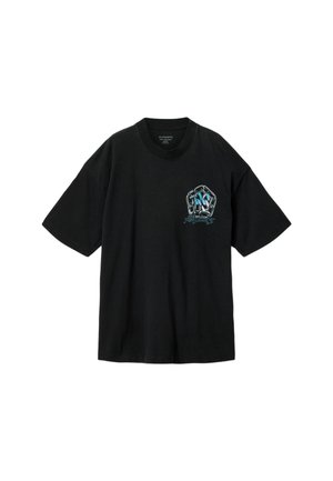AllSaints, AFFIX SS CREW - T-shirt imprimé - washed black