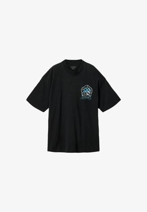 AllSaints, AFFIX SS CREW - T-shirt imprimé - washed black