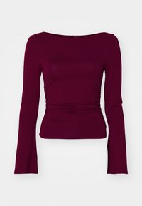 SOFT TOUCH BOATNECK TOP - Long sleeved top - zinfandel