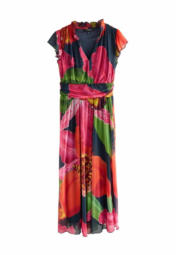 REGULAR FIT - V-NECK MIDI - Freizeitkleid