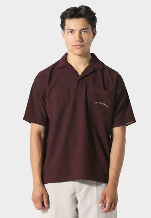 WAFFLE - Polo - deep maroon