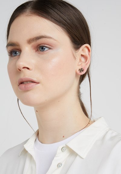 Tory Burch LOGO EARRING - Korvakorut - silver-coloured