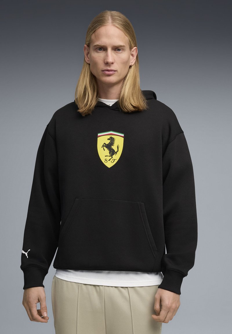 Puma SCUDERIA FERRARI SHIELD - Mikina s kapucí - black
