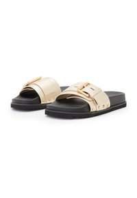 AllSaints ELLIE STUD - Pantolette flach - metallic gold