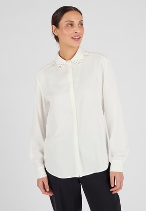 COL BIJOUX FANTAISIE - Blusa - blanc cassé