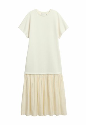 Kappahl, LONG DRESS WITH SHORT SLEEVES - Jersey dress - off white