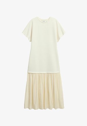 Kappahl, LONG DRESS WITH SHORT SLEEVES - Jersey dress - off white