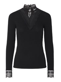YASELLINA HIGH NECK - Top dugih rukava - black