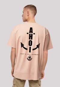 F4NT4STIC OVERSIZED AHOI ANKER KNUT & JAN HAMBURG - T-Shirt print - amber