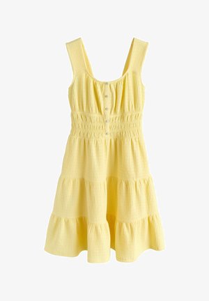 Next, PETITE FIT - SLEEVELESS TEXTURED JERSEY MINI DRESS . - Jerseykleid - yellow