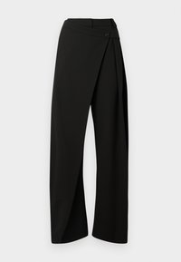 PESCE PANTALONE FLUIDO - Bukse - nero limousine