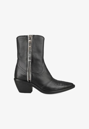 A.S.98, A.S.98 DAMEN - STIEFELETTEN B84205 SCHWARZ 41 - Cowboy-/Bikerstiefelette - schwarz