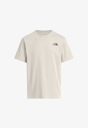 The North Face, T-Shirt print - white dune mocha brown