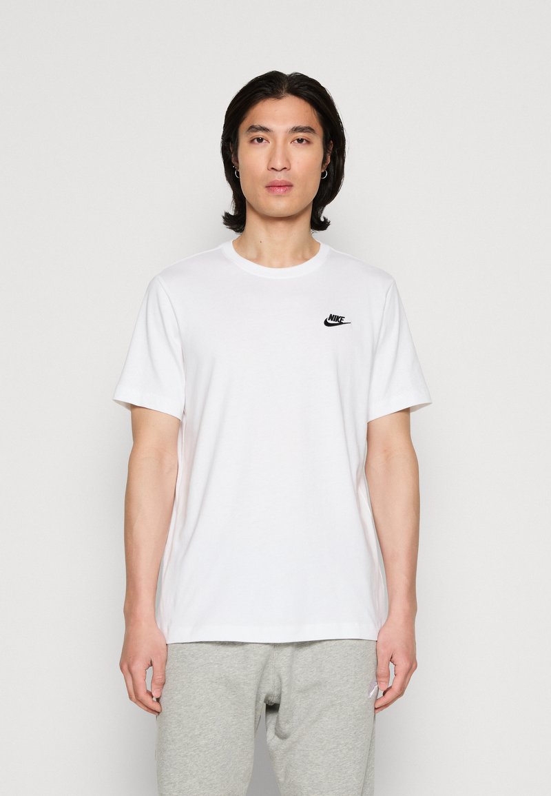 Nike Sportswear CLUB TEE T-Shirt basic white/black/weiß Zalando