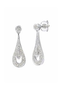 DIAMANT L'ÉTERNEL TEARDROP DESIGN  - Auskarai - white gold