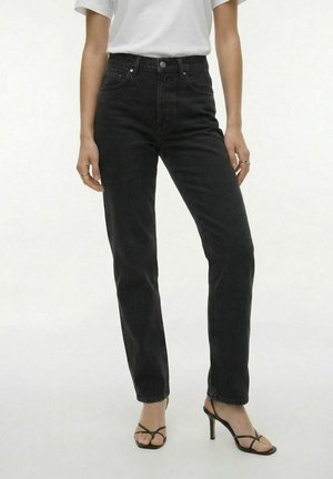 TSYVONNE GESCHNITTEN - Jeans Straight Leg - black denim