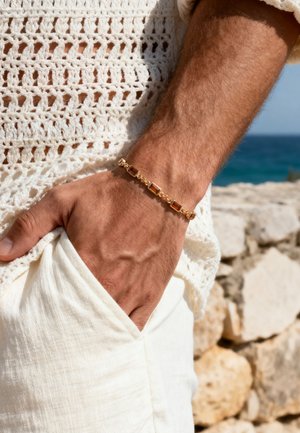 ARKAI, PRISM - Armbånd - gold-coloured brown