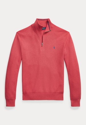 Polo Ralph Lauren KNIT COTTON QUARTER ZIP JUMPER - Πουλόβερ - nantucket red heather