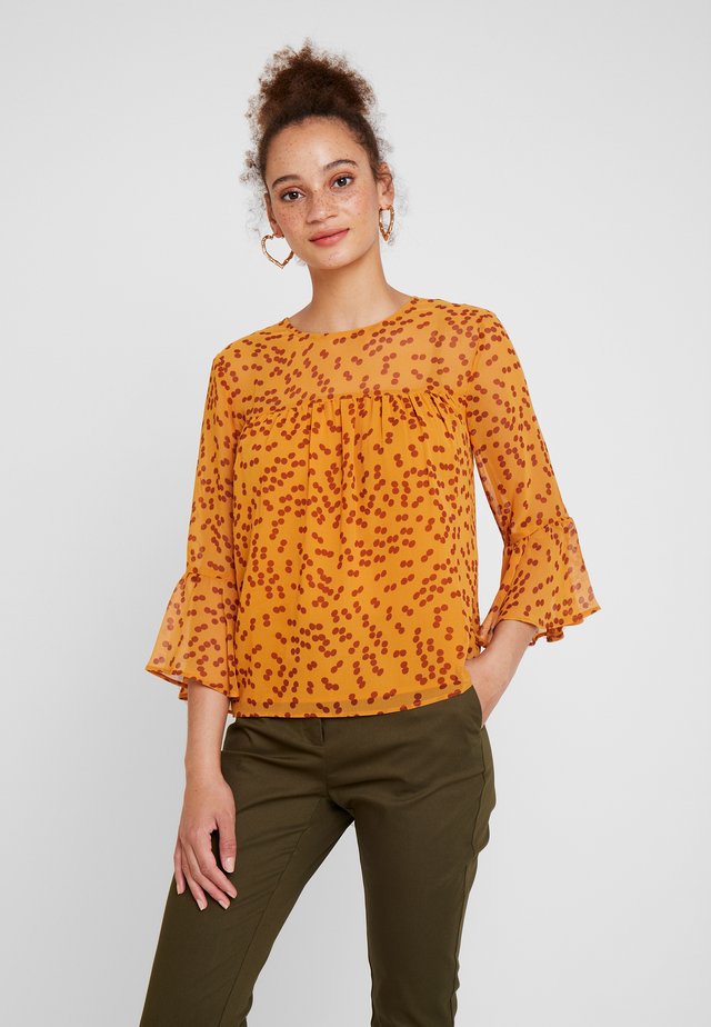 Bluse - yellow/brown