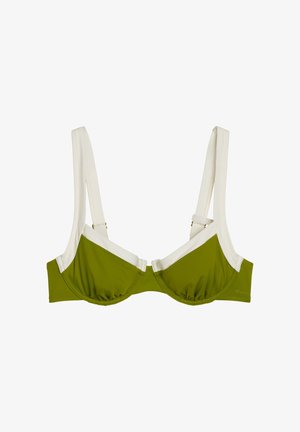 Marc O'Polo, CONTRAST BINDING - Bikini pezzo sopra - golden cypress